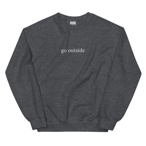 Go Outside Embroidered Crew