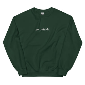 Go Outside Embroidered Crew